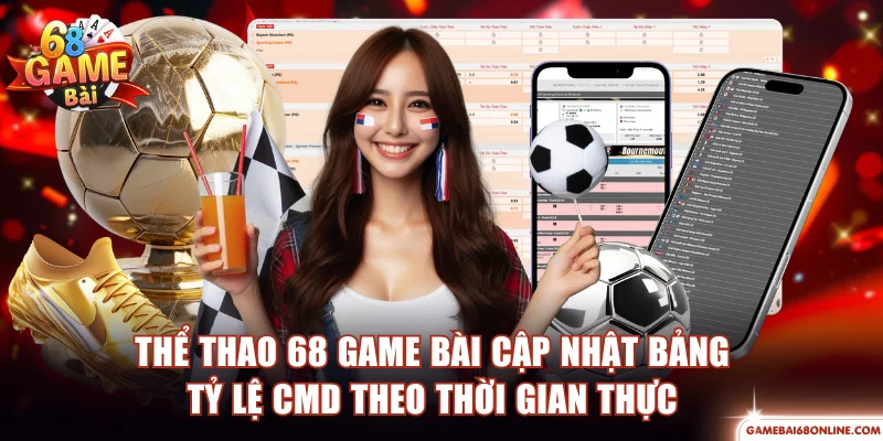 Thể thao 68 Game Bài cập nhật bảng tỷ lệ CMD theo thời gian thực